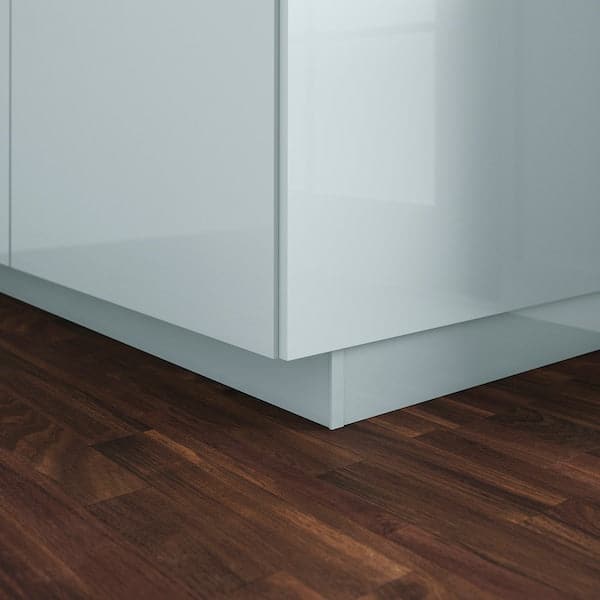 Ikea KALLARP - Plinth, high-gloss light grey-blue, 220x8 cm