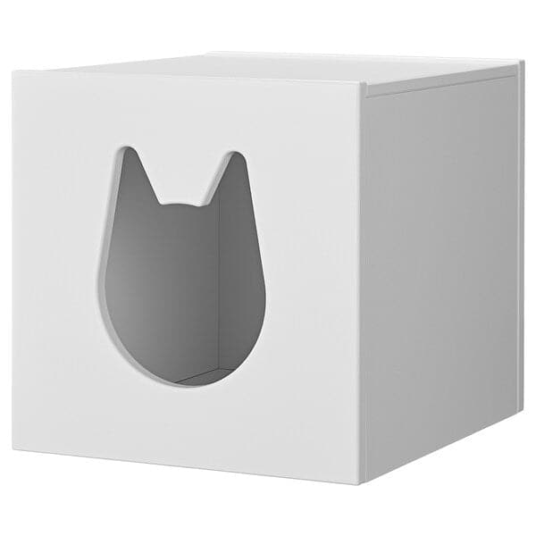 KALLAX Casetta for cats - white 33x33 cm - Premium Wall Shelves & Ledges from Ikea - Just €35.99! Shop now at Maltashopper.com