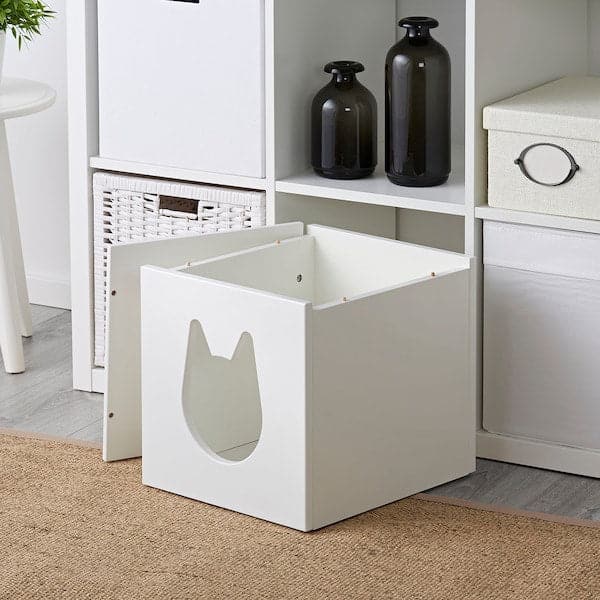 Ikea KALLAX Casetta for cats - white 33x33 cm
