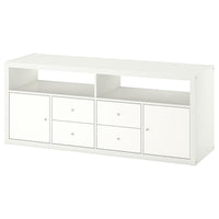 KALLAX - TV storage combination, white, 147x39x60 cm