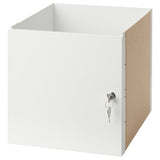 KALLAX insert with lockable door, white, 33x33 cm