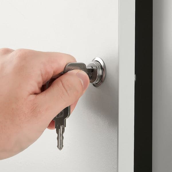 Ikea KALLAX - Lockable door element, white, 33x33 cm