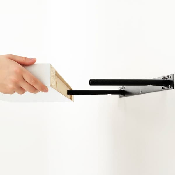 Ikea KALLAX / LACK - Storage combination with 2 shelves, white, 266x39x147 cm