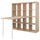 KALLAX / LAGKAPTEN - KALLAX / LAGKAPTEN Desk combination, white/white stained oak effect, 147x159x147 cm
