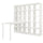 KALLAX / LAGKAPTEN - KALLAX / LAGKAPTEN Desk combination, white, 182x179x182 cm
