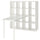 KALLAX / LAGKAPTEN - KALLAX / LAGKAPTEN Desk combination, white, 147x159x147 cm