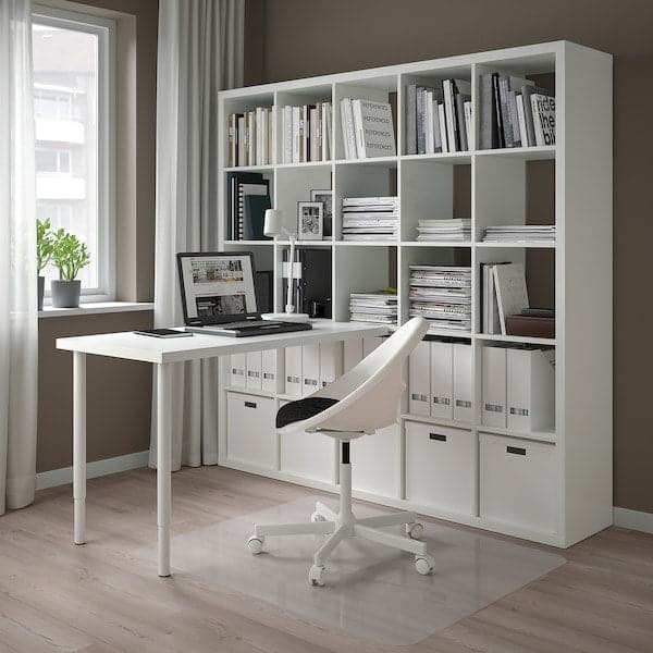 Ikea KALLAX / LAGKAPTEN - Desk combination, white, 182x159x182 cm
