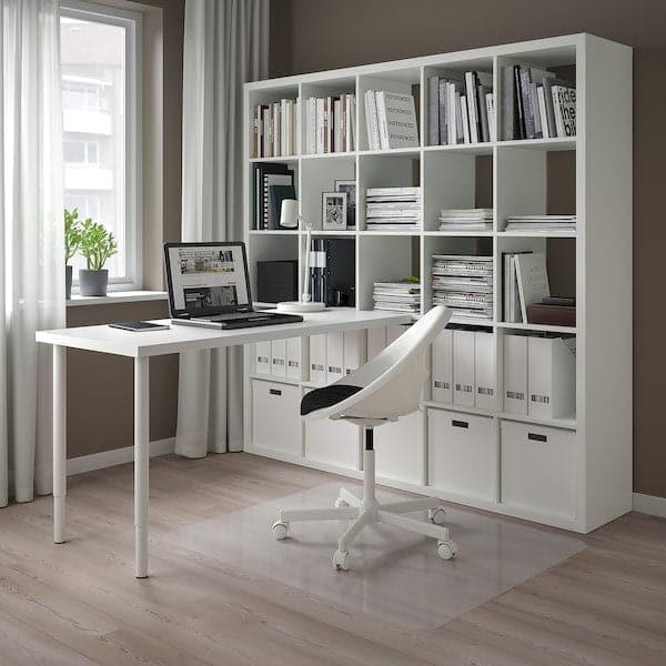 KALLAX / LAGKAPTEN - Desk combination, white, 182x179x182 cm - best price from Maltashopper.com 69481681