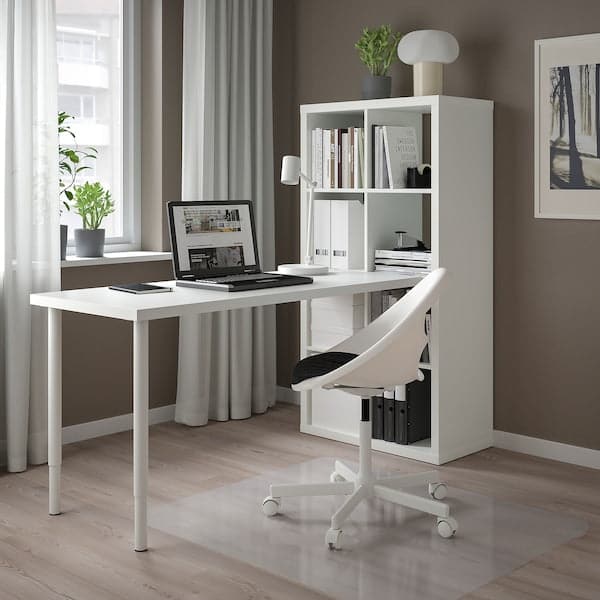 Ikea KALLAX / LAGKAPTEN - Desk combination, white, 77x179x147 cm