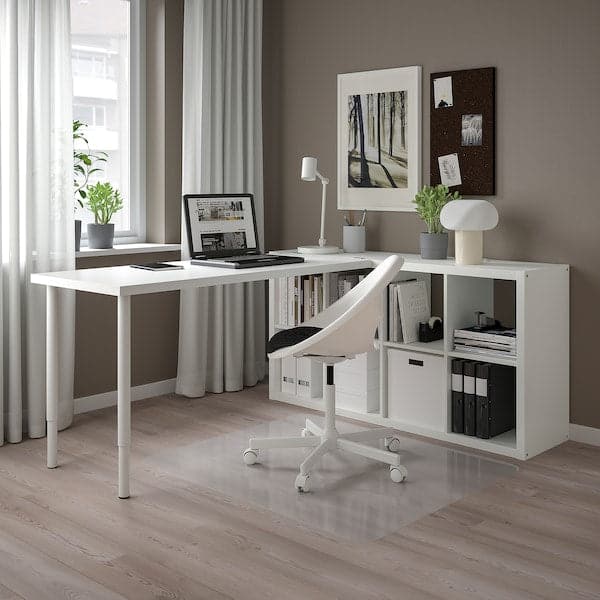 Ikea KALLAX / LAGKAPTEN - Desk combination, white, 77x179x147 cm