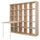 KALLAX / LINNMON - KALLAX / LINNMON Desk combination, white/white stained oak effect, 182x139x182 cm