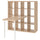 KALLAX / LINNMON - KALLAX / LINNMON Desk combination, white/white stained oak effect, 147x139x147 cm