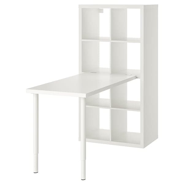 Ikea KALLAX / LINNMON - Desk combination, white, 77x139x147 cm