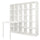 KALLAX / LINNMON - KALLAX / LINNMON Desk combination, white, 182x139x182 cm