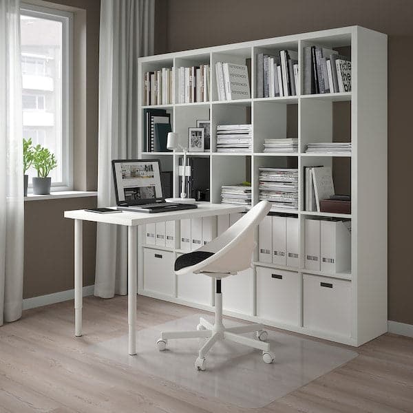 Ikea KALLAX / LINNMON - Desk combination, white, 182x139x182 cm