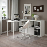 KALLAX / LINNMON - Desk combination, white, 77x139x147 cm - best price from Maltashopper.com 29481701
