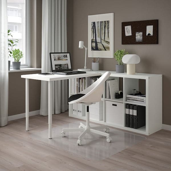 Ikea KALLAX / LINNMON - Desk combination, white, 77x139x147 cm