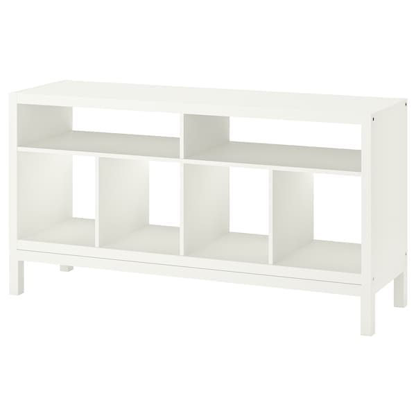 KALLAX - Tv bench with underframe, white, 147x39x78 cm - best price from Maltashopper.com 99552177