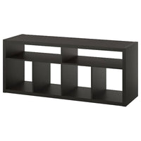 KALLAX - TV bench, black-brown, 147x60 cm - best price from Maltashopper.com 10562090