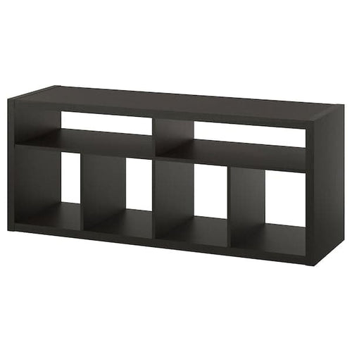 KALLAX - TV bench, black-brown, 147x60 cm