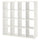 KALLAX - KALLAX Shelving unit, white, 147x147 cm