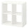 KALLAX - KALLAX Shelving unit, white, 77x77 cm