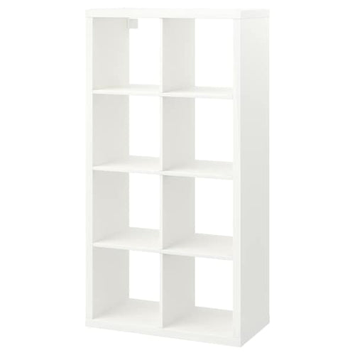 KALLAX Étagère avec portes, blanc, 77x147 cm - IKEA