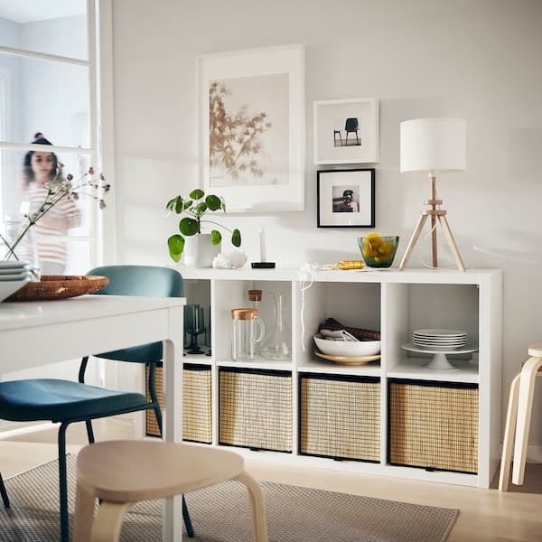 Ikea KALLAX - Shelving unit, white, 77x147 cm