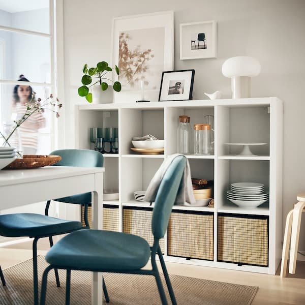 Ikea KALLAX - Shelving unit, white, 112x147 cm