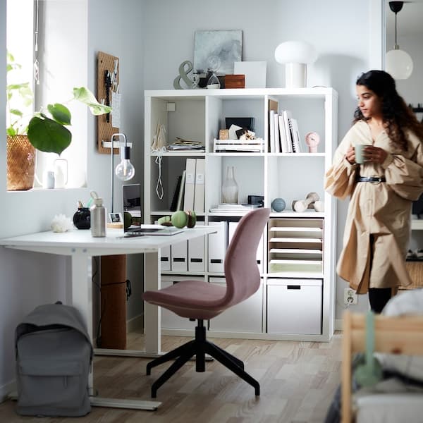 KALLAX - Shelving unit, white, 112x147 cm - best price from Maltashopper.com 10409932
