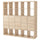 KALLAX - KALLAX Shelving unit with 10 inserts, white stained oak effect, 182x182 cm