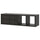 KALLAX - KALLAX Shelving unit with 2 inserts, with 4 drawers/black-brown, 147x42 cm