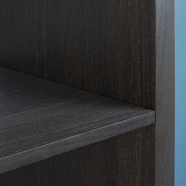 Ikea KALLAX - Shelving unit with 2 inserts, with 4 drawers/black-brown, 147x42 cm