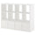 KALLAX - KALLAX Shelving unit with 4 inserts, white, 147x112 cm