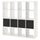 KALLAX - KALLAX Shelving unit with 4 inserts, white, 147x147 cm