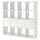 KALLAX - KALLAX Shelving unit with 4 inserts, high-gloss/white, 147x147 cm