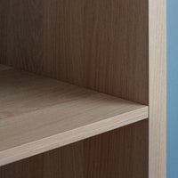 KALLAX - Shelving unit with 6 inserts, white stained oak effect, 112x147 cm - best price from Maltashopper.com 59278265