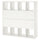 KALLAX shelving unit with 8 inserts, white, 147x147 cm