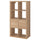 KALLAX - KALLAX Shelving unit with doors, white stained oak effect, 77x147 cm