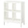KALLAX - KALLAX Shelving unit with underframe, white/white, 77x94 cm