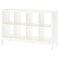 KALLAX - Shelving unit with underframe, white/white, 147x94 cm - best price from Maltashopper.com 49442676