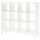 KALLAX - KALLAX Shelving unit with underframe, white/white, 147x129 cm