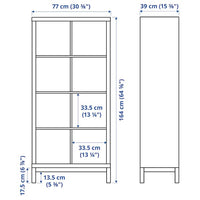 KALLAX - Shelving unit with underframe, white/white, 77x164 cm - best price from Maltashopper.com 29442615