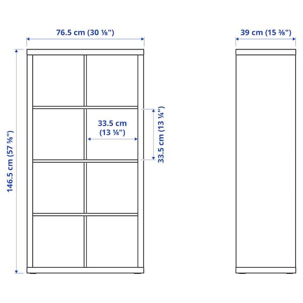 KALLAX - Shelving unit with underframe, with 2 doors/4 drawers/black-brown, 77x147 cm - best price from Maltashopper.com 59552914