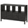 KALLAX - KALLAX Shelving unit with underframe, with 2 doors/4 drawers/black-brown, 147x94 cm