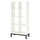 KALLAX - KALLAX Shelving unit with underframe, high-gloss/white/black, 77x164 cm