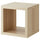 KALLAX - KALLAX Shelving unit, white stained oak effect, 42x41 cm