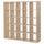 KALLAX - Shelving unit, white stained oak effect, 182x182 cm