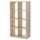 KALLAX - Shelving unit, white stained oak effect, 77x147 cm