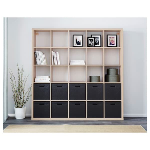 KALLAX - Shelving unit, white stained oak effect, 182x182 cm - best price from Maltashopper.com 90324509